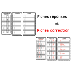 La compréhension casée - mots, formes et couleurs
