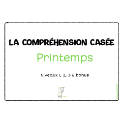 La compréhension casée Printemps