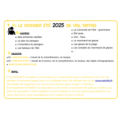 Le dossier de l'été