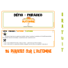 Défis - Phrases - Automne