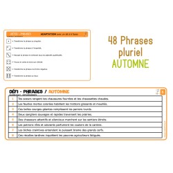 Défis - Phrases - Automne