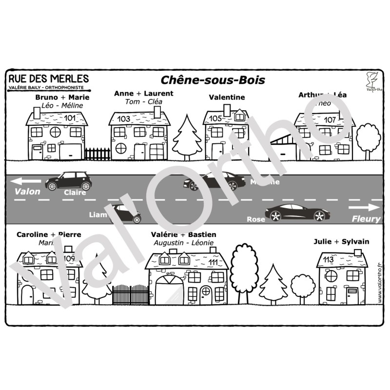 Dans la rue des Merles