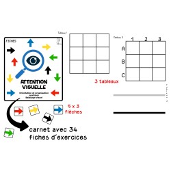Attention visuelle 5 flèches