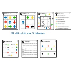 Attention visuelle 5 flèches