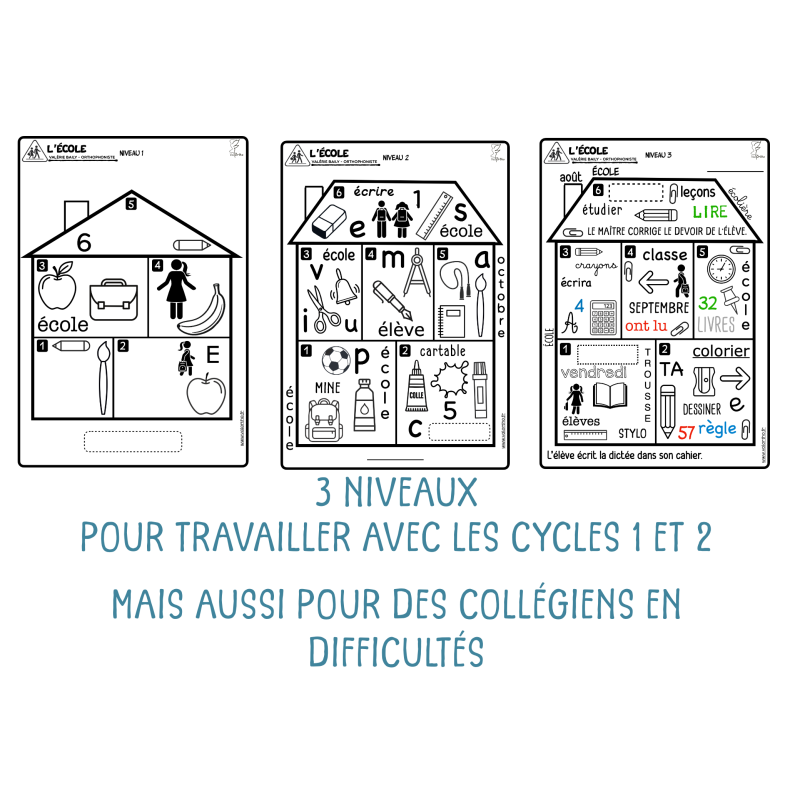 Les maisons de l'école